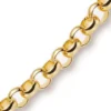 8mm Armband Armkette Erbskette aus 750 Gold Gelbgold, 21cm, Unisex