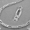 2,7mm Armband Armkette Figaro Panzer aus 925 Silber 21cm Unisex