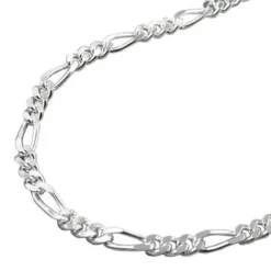 2,7mm Armband Armkette Figaro Panzer aus 925 Silber 21cm Unisex