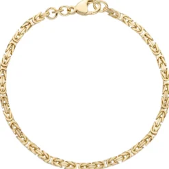 2,8mm Armband Armkette Königskette aus 333 Gold Gelbgold massiv 21cm Unisex
