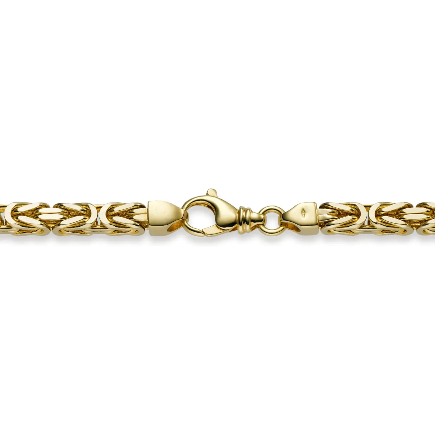 10mm Armband Armkette Königskette aus 585 Gold Gelbgold 24cm Herren