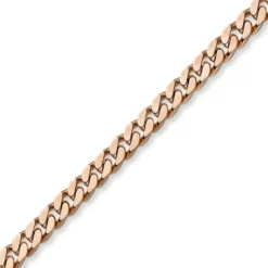 8mm Armband Armkette Panzerarmband aus 750 Gold Rotgold 21cm Herren