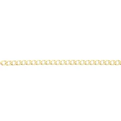 5,7mm Armband Armkette Panzerkette oval flach aus 333 Gold Gelbgold massiv 21cm