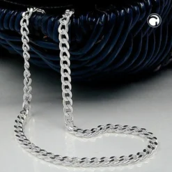 2,8mm Armband Armkette Panzerkette, flach, 925 Sterlingsilber, 19cm