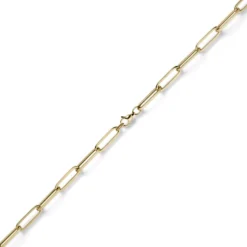 6,5mm Armband Armschmuck Paper Clip aus 585 Gold Gelbgold 19cm