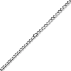 8mm Armband Armschmuck Phantasiekette aus 585 Gold Weißgold glänzend 21cm