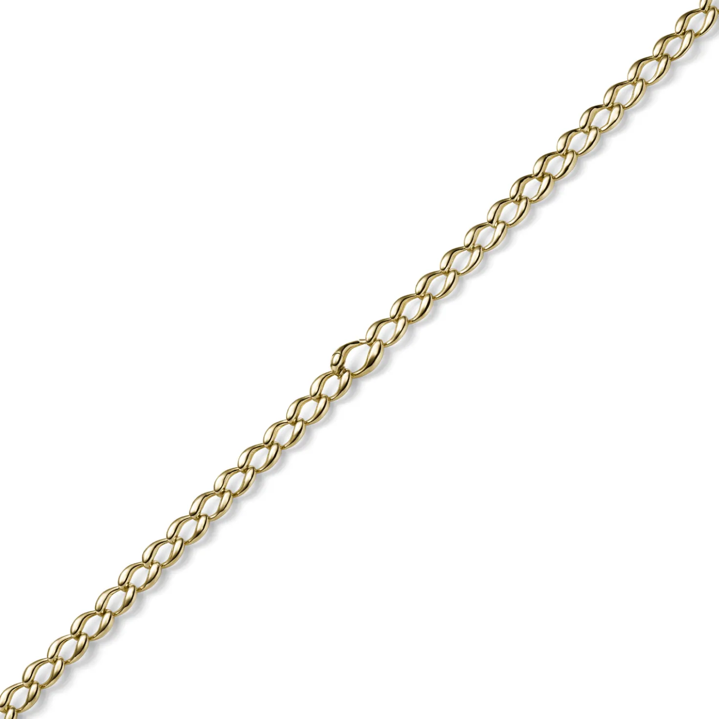 8mm Armband Armschmuck Phantasiekette aus 585 Gold Gelbgold glänzend 21cm