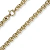 10mm Armband Armschmuck Rund-Ankerkette Ringelkette aus 585 Gold Gelbgold 19cm