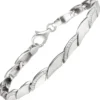 4,6mm Armband aus 925 Silber mit 80 Zirkonia 19cm Armschmuck Armkette rhodiniert