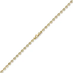 3,5mm Armband Bohnenkette Schiffsankerkette 585 Gold Gelbgold 19cm Unisex