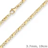 3,7mm Armband Dollarkette Goldarmband Armschmuck aus 333 Gold Gelbgold 19cm