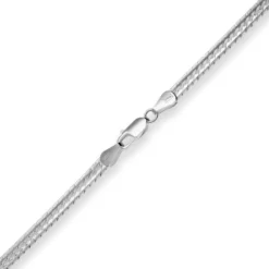 4,2mm Armband Fantasiekette Armschmuck aus 925 Silber rhodiniert 19cm