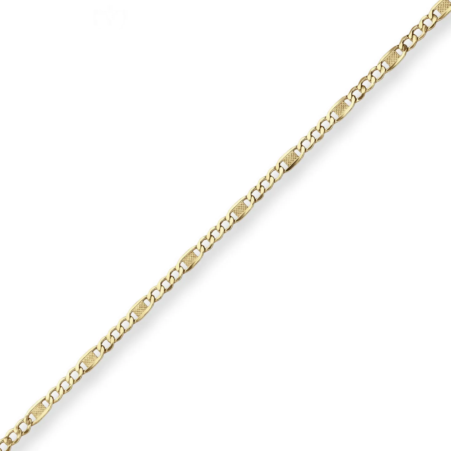 3,8mm Armband Fantasiekette Goldarmband Armschmuck aus 333 Gold Gelbgold 19cm