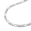 2mm Armband Figaro Armkette 925 Silber, Silberarmband, 19cm, Unisex