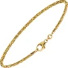 1,8mm Armband Königskette aus 333 Gold Gelbgold 18,5cm Armschmuck Armkette