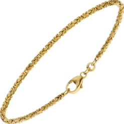 1,8mm Armband Königskette aus 333 Gold Gelbgold 18,5cm Armschmuck Armkette
