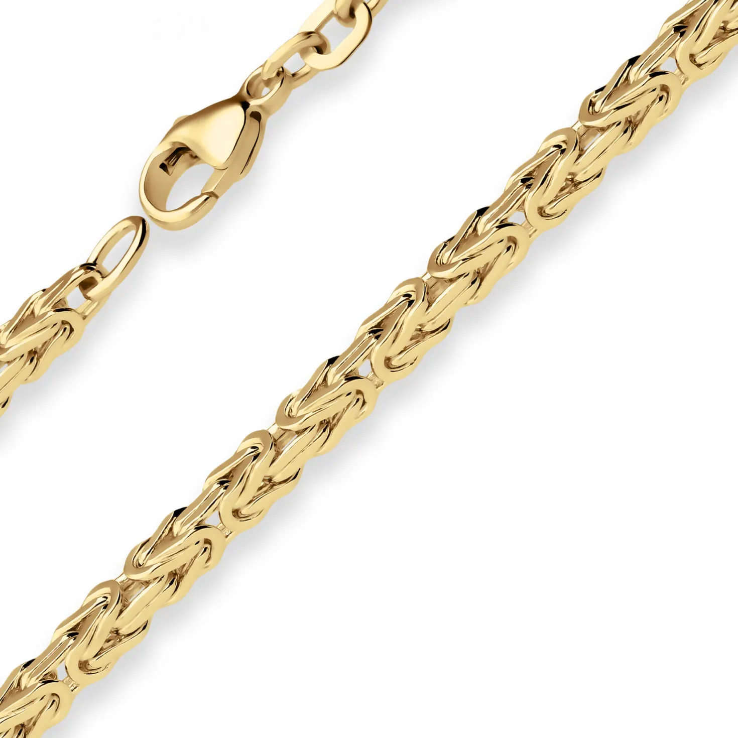 3,2mm Armband Königskette Goldarmband Armschmuck aus 585 Gold Gelbgold 21cm