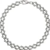 7,3mm Armband Krebskette aus 925 Silber rhodiniert Armschmuck, 21cm