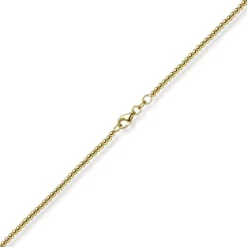 2,2mm Armband Kugelkette aus 585 Gold Gelbgold glatt poliert 21cm