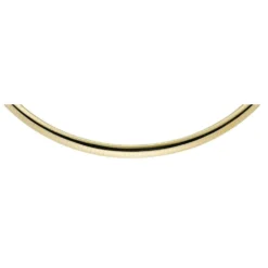6mm Armband Omegareif Armschmuck flach glänzend 585 Gold Gelbgold, 21cm