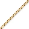 6,8mm Armband Panzerkette oval diamantiert Armschmuck aus 585 Gold Gelbgold 21cm