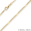 1,9mm Armband Panzerstegkette Goldarmband Armschmuck aus 585 Gold Gelbgold 19cm