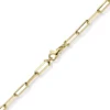 4,5mm Armband Paper-Clip Kette Armkette aus 585 Gold Gelbgold massiv 21cm