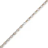 6,5mm Armband Phantasiekette aus 585 Gold Weißgold & Rotgold bicolor 19cm