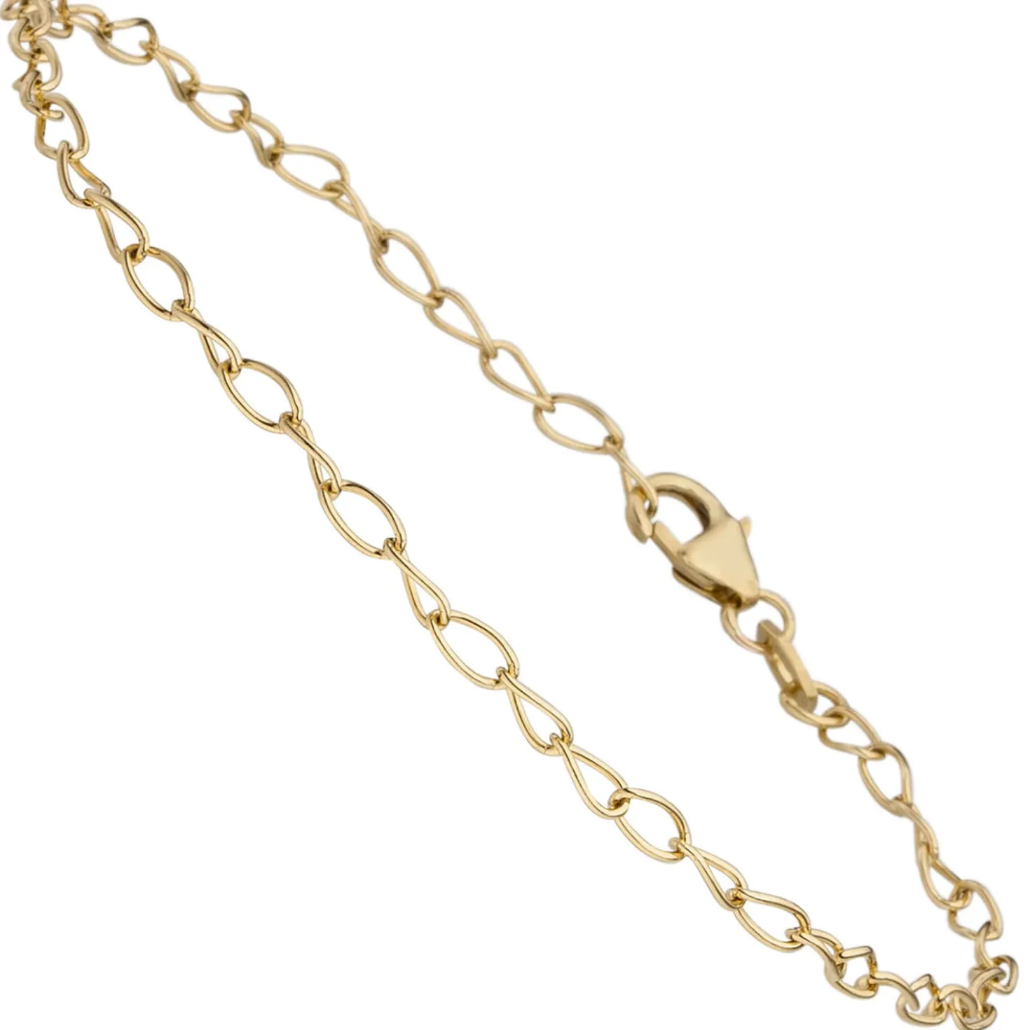 2,3mm Armband Weit-Ankerkette Armkette Armschmuck aus 375 Gold Gelbgold 19cm