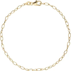 2,3mm Armband Weit-Ankerkette Armkette Armschmuck aus 375 Gold Gelbgold 19cm