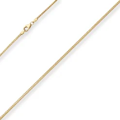 1,5mm Bingokette Collier Halskette aus 585 Gold Gelbgold 50cm