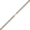 10mm breite Phantasiekette Halskette Collier aus 585 Gold weiß/rot 45cm