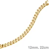 12mm breites Armband Armkette Panzerarmband 750 Gold Gelbgold massiv 22cm