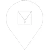 2,5mm Collier Ankerkette mit Solitär Diamant 0.07Ct W/SI 585 Gold Weißgold 45cm
