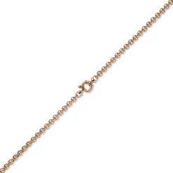 6mm Collier Erbskette aus 585 Gold Rotgold Halsschmuck Halskette Goldkette, 45cm