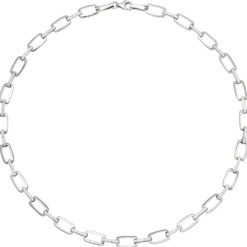 7,1mm Collier Halskette aus 925 Silber mit 154 weißen Zirkonia 45cm Halsschmuck