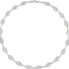 8,2mm Collier Halskette aus 925 Silber mattiert & gehämmert 45cm Halsschmuck