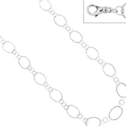 20,3mm Collier Halskette Kette Halsschmuck aus echtem 925 Silber, 80cm