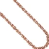 7,2mm Collier Halskette Königs-Erbskette aus 925 Silber Rotgold vergoldet, 50cm