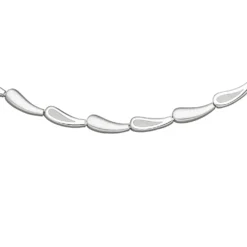 5,3mm Collier Halskette 925 Silber rhodiniert & teilmattiert 45cm Halsschmuck