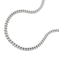 1,4mm Collier Kette Halskette, Panzer, echtes 925 Silber, Damen, 36cm