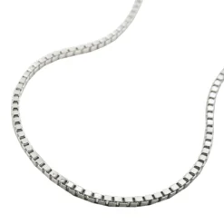 1mm Collier Kette Halskette, Venezianer, 925 Echtsilber, 36cm