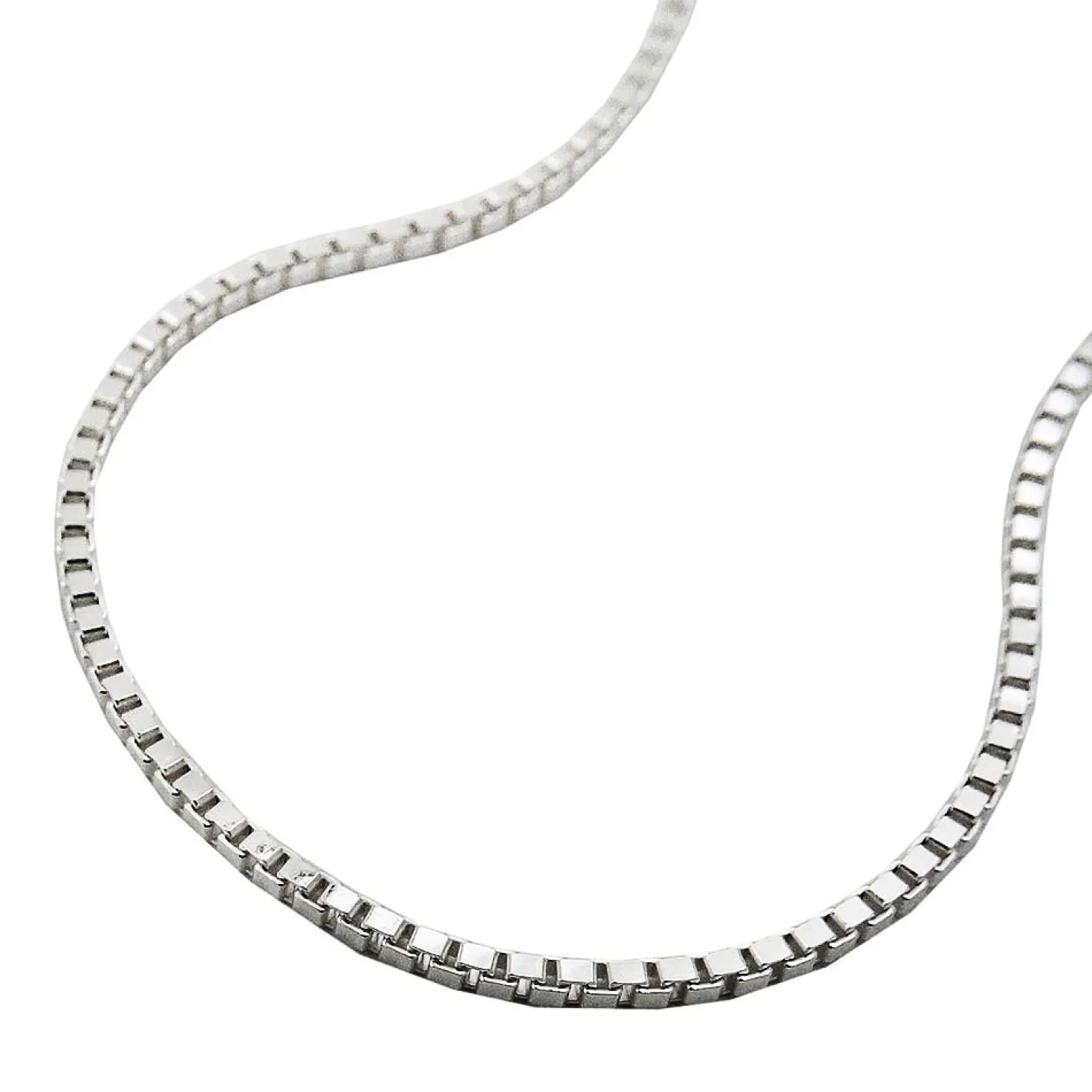 1mm Collier Kette Halskette, Venezianer, 925 Echtsilber, Damen, 40cm