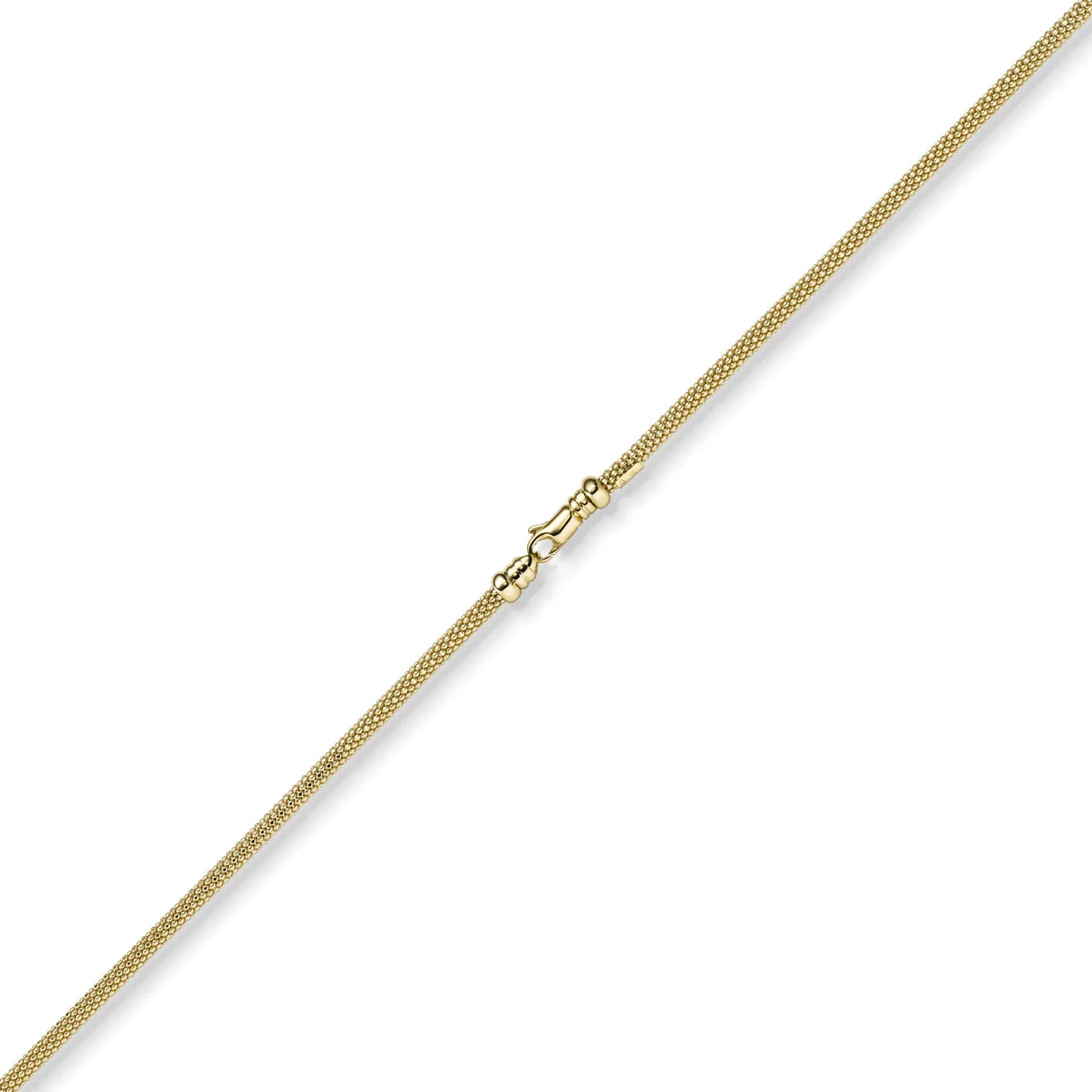 3mm Collier runde Himbeer-Kette aus 585 Gold Gelbgold Halsschmuck Halskette 45cm