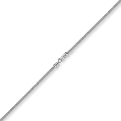 3mm Collier runde Himbeer-Kette aus 585 Gold Weißgold Halsschmuck Halskette 50cm