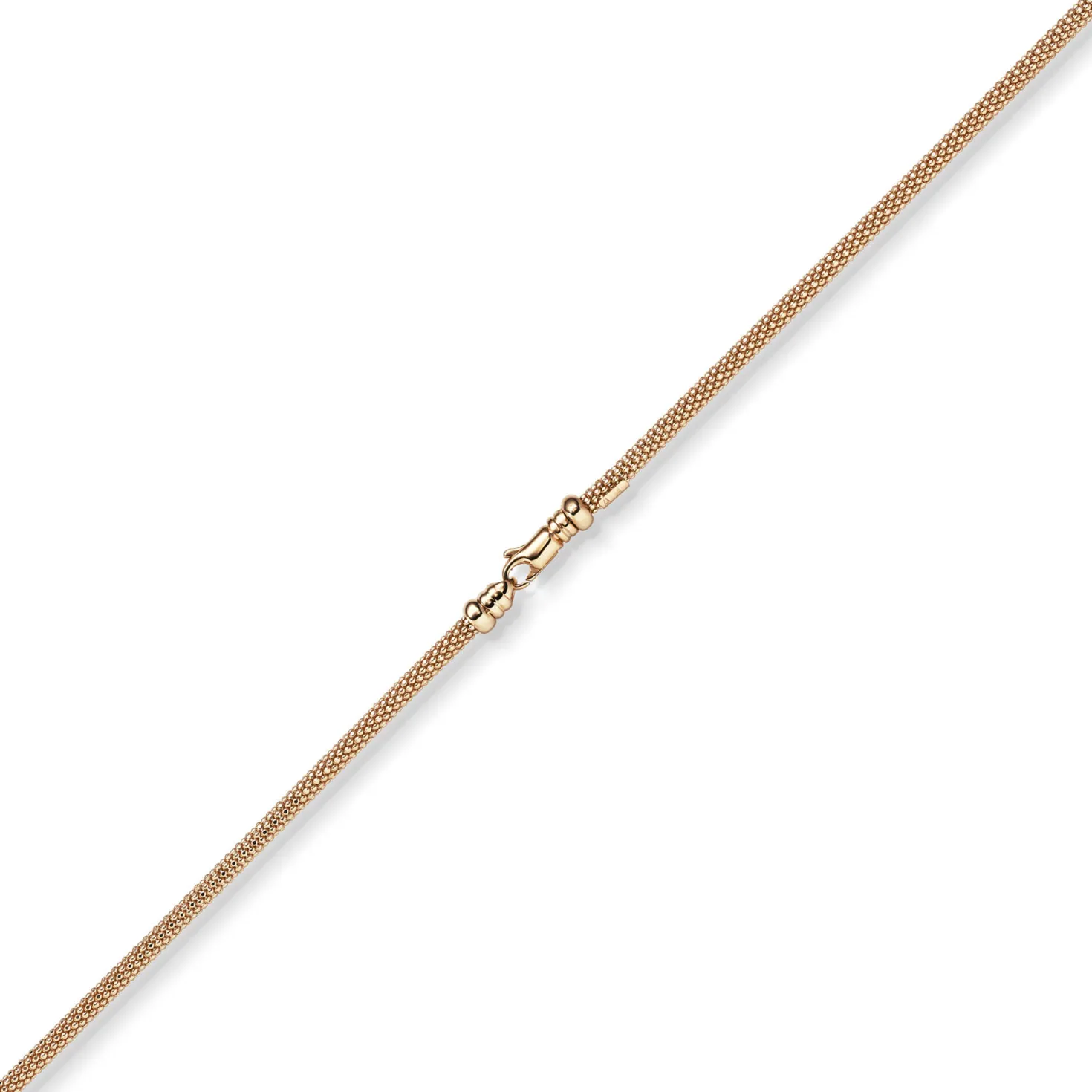 3mm Collier runde Himbeer-Kette aus 585 Gold Rotgold Halsschmuck Halskette 50cm