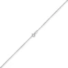 1,2mm Collier runde Veneziakette aus 585 Gold Weißgold Halsschmuck, 55cm