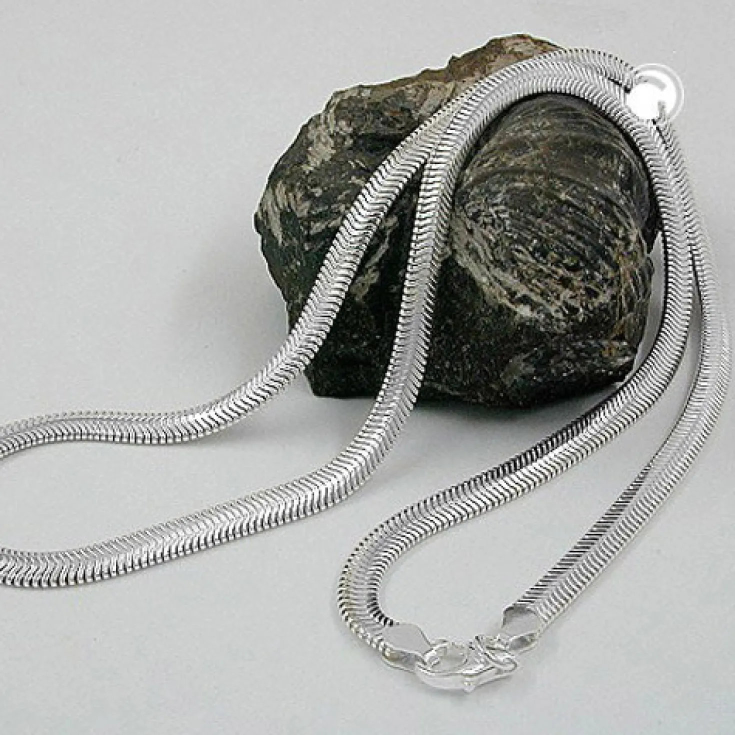 4mm Collier Schlangenkette 925 Echt Silber 45cm Halsschmuck Silberkette