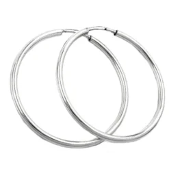 25mm Creole Creolen Drahtcreole Ohrringe aus 925 Silber, Damen