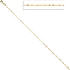 1,3mm Criss-Cross Halskette Collier aus 333 Gold Gelbgold, Goldkette Damen 42cm